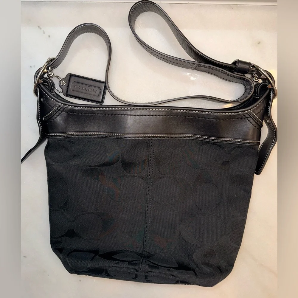 Coach Black Leather Bag - Picture 2 of 4